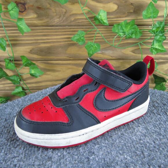 Nike Boys Sneaker Pre-School Court Borough Low Recraft‎ Sz T 11 Medium Red - Picture 1 of 9